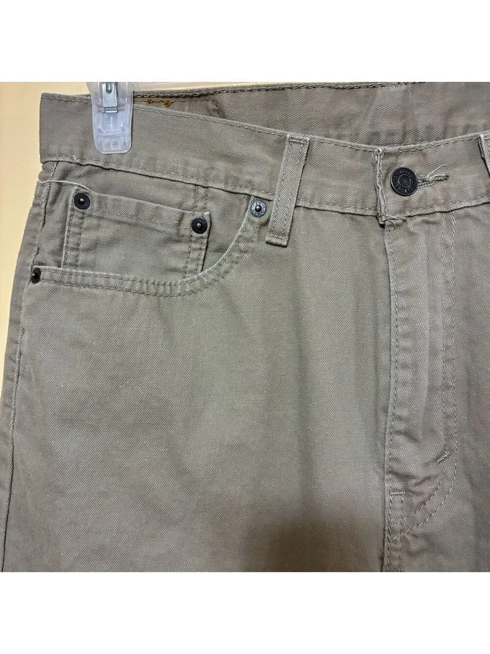 Levi’s 505 Straight Leg Jeans Men’s 32X32 Beige Casual Pants Waterless